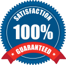 100% satisfaction guaranteed